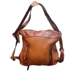 Borsa/zaino in pelle intrecciata | Ellebi