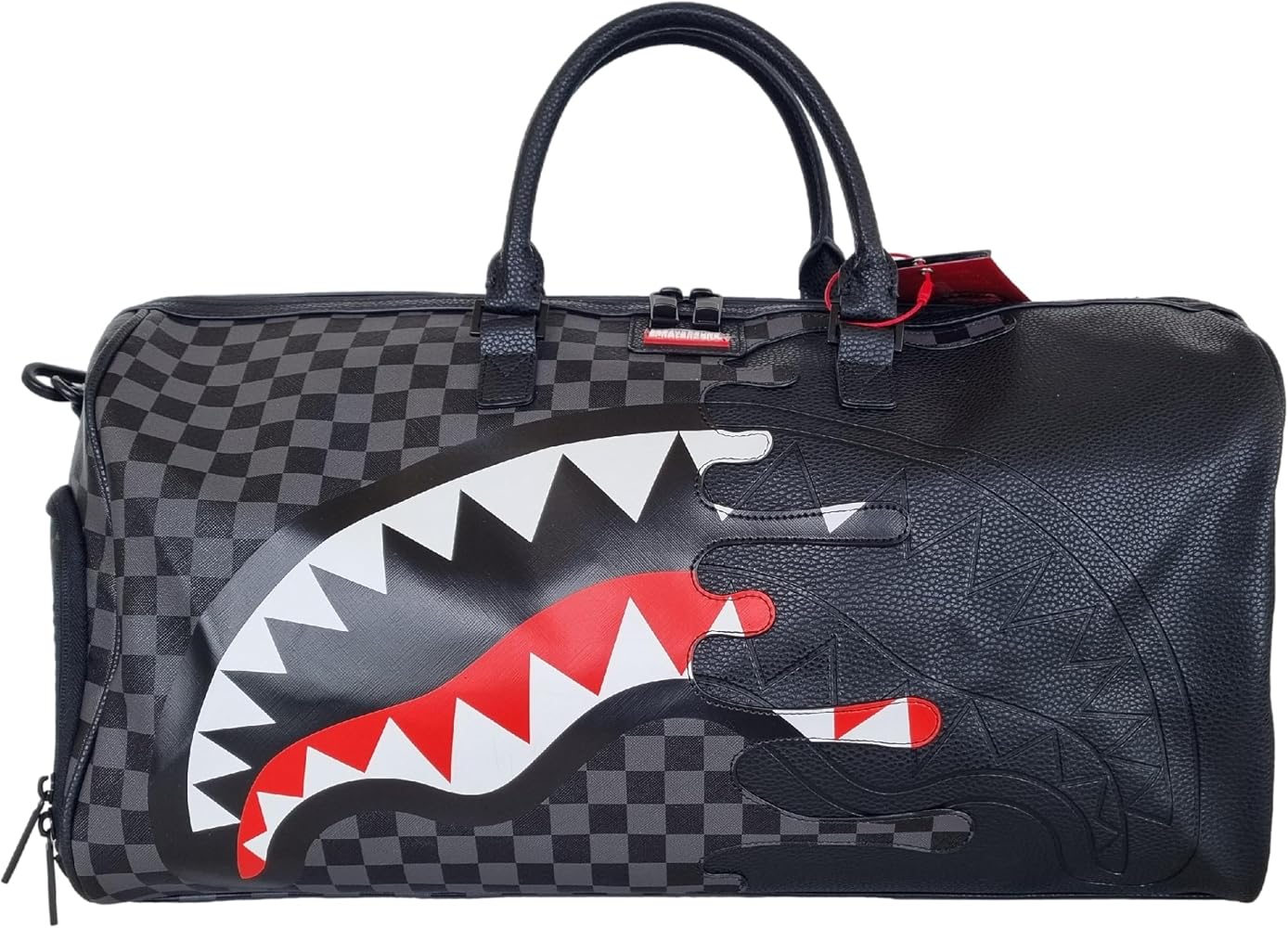 borsone-sprayground-020bvg-1.jpg Sprayground borsone da viaggio 910D7482NSZ unfinished shark nero : Amazon.it: Moda - immagine 1