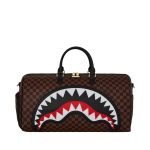 Borsone Sprayground marrone Sawtooth sharks in paris large duffle – Specchio Boutique