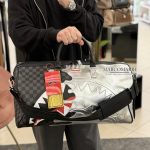 Sprayground Borsone Silver Side Drip Black Check