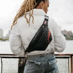 Sprayground Marsupio Black Puffer Grey Check Savvy Crossbody
