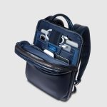Expandable Leather Laptop Backpack 14 inch | Piquadro