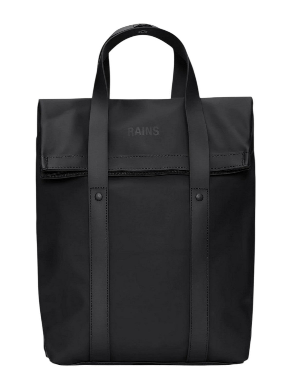 rains-zaini-689zcg-1.jpg RAINS Zaino Unisex adulto 2 Way Tote Backpack Mini W3 12780 01 Black BLACK - immagine 1
