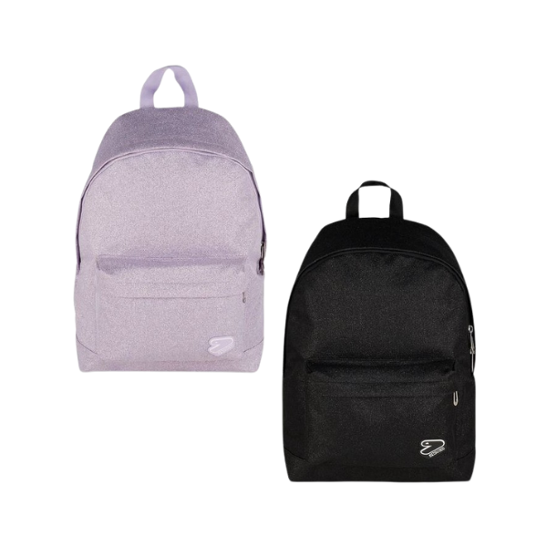 seven-zaino-557cxt.png Seven Zaino americano scuola shiny tech colori assortiti glitter nero lilla - immagine 1
