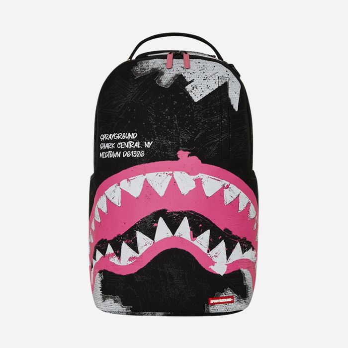 sprayground-zaino-201ueq-1.jpg SPRAYGROUND zaino shark central sorbet hand painted dlx cotton | Acquista Online - immagine 1