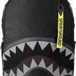SPRAYGROUND Zaino Shark Central Yellow Tape in tessuto tecnico nero : Amazon.it: Moda