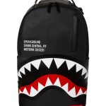 Sprayground Bambino Zaino In Ecopelle Nero Con Stampa. Angelsbimbi
