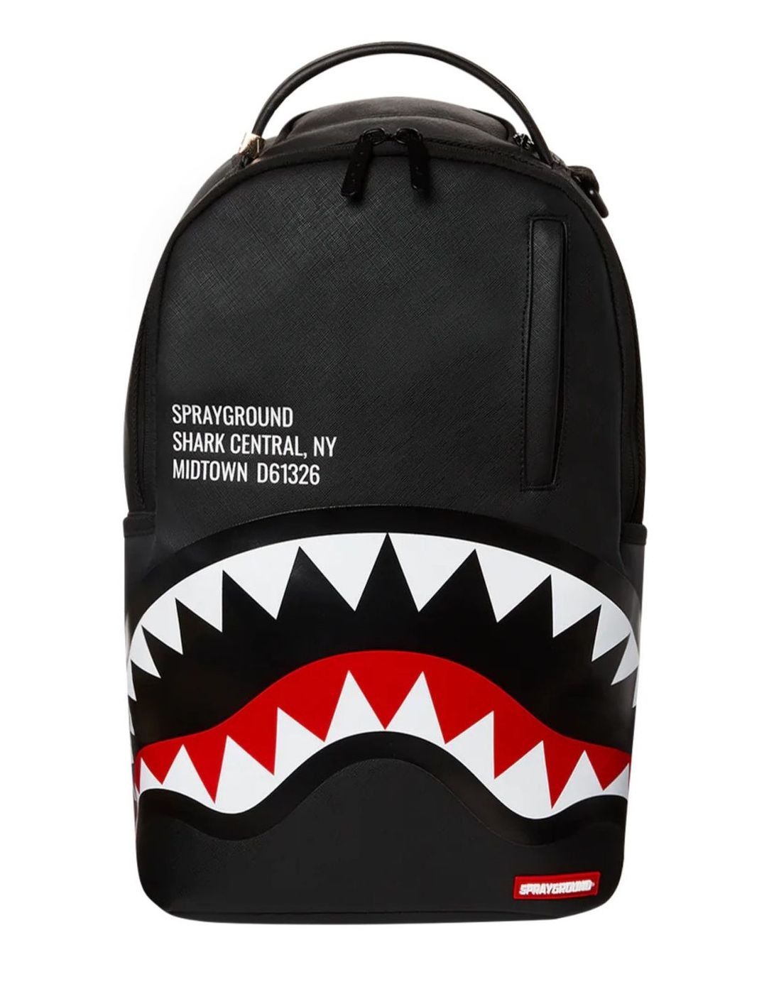 sprayground-zaino-849qqi-1.jpg Sprayground Bambino Zaino In Ecopelle Nero Con Stampa. Angelsbimbi - immagine 1
