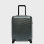 Kway Eudoxie Logo trolley bagaglio a mano da cabina 55 cm green