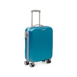 Trolley bagaglio a mano azzurro effetto metalizzato in ABS Ciak Roncato