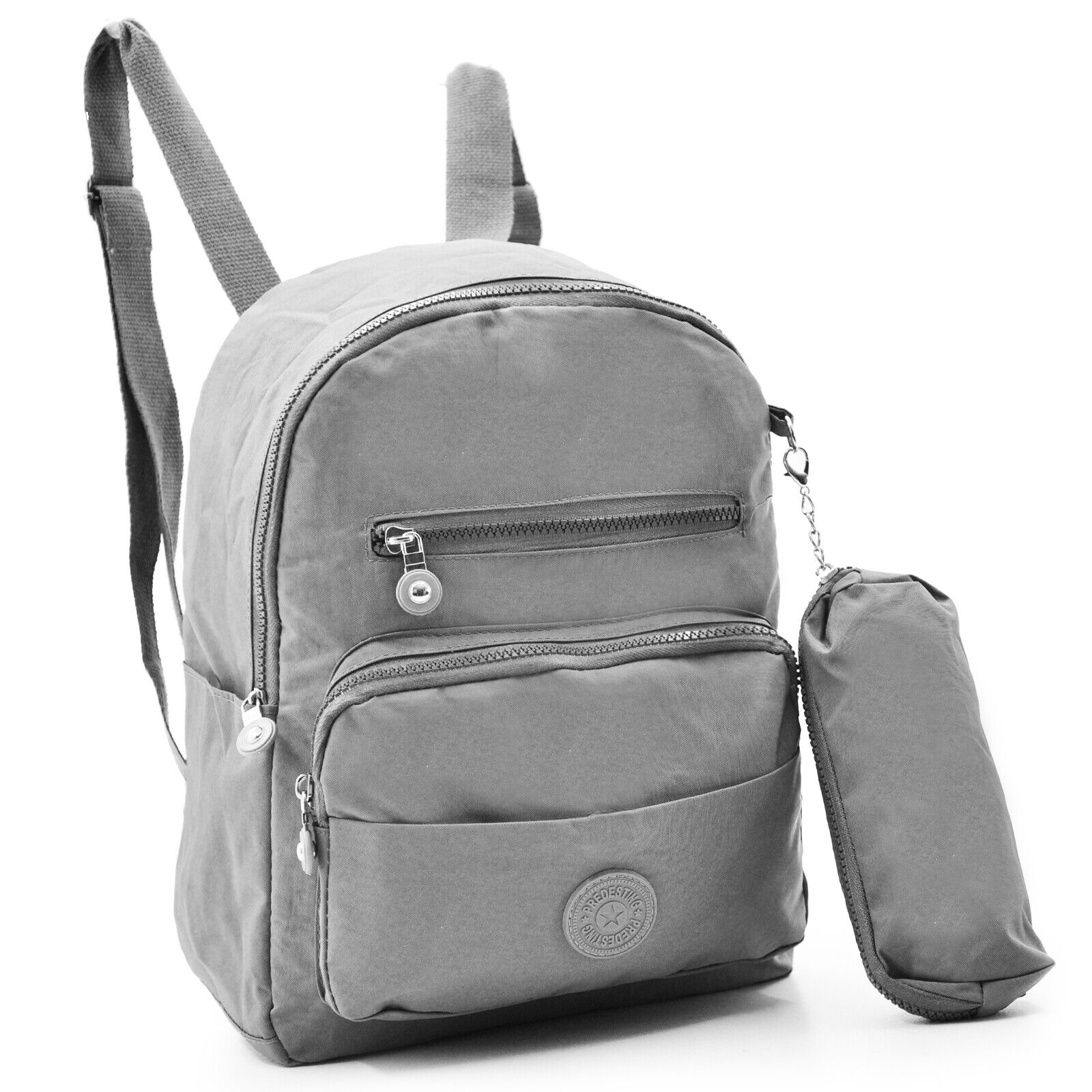 zainetto-donna-697ard-1.jpg Zaino ZAINETTO DONNA MULTI TASCHE nylon POLYAMIDE PASSEGGIO VIAGGIO TELA nuovo - immagine 1