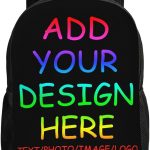 Zaino personalizzato per uomo donna, zaini personalizzati con logo di testo fotografico, personalizza borsa casual di grande capacità con scomparti ...