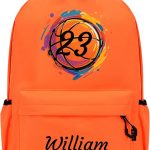 Orange Zaini Personalizzati per Bambini Nome e Motivo S/M/L | Zaino Impermeabile per Scuola Materna/Elementare/Giovani, Zaino per Ragazze e Ragazzi : ...
