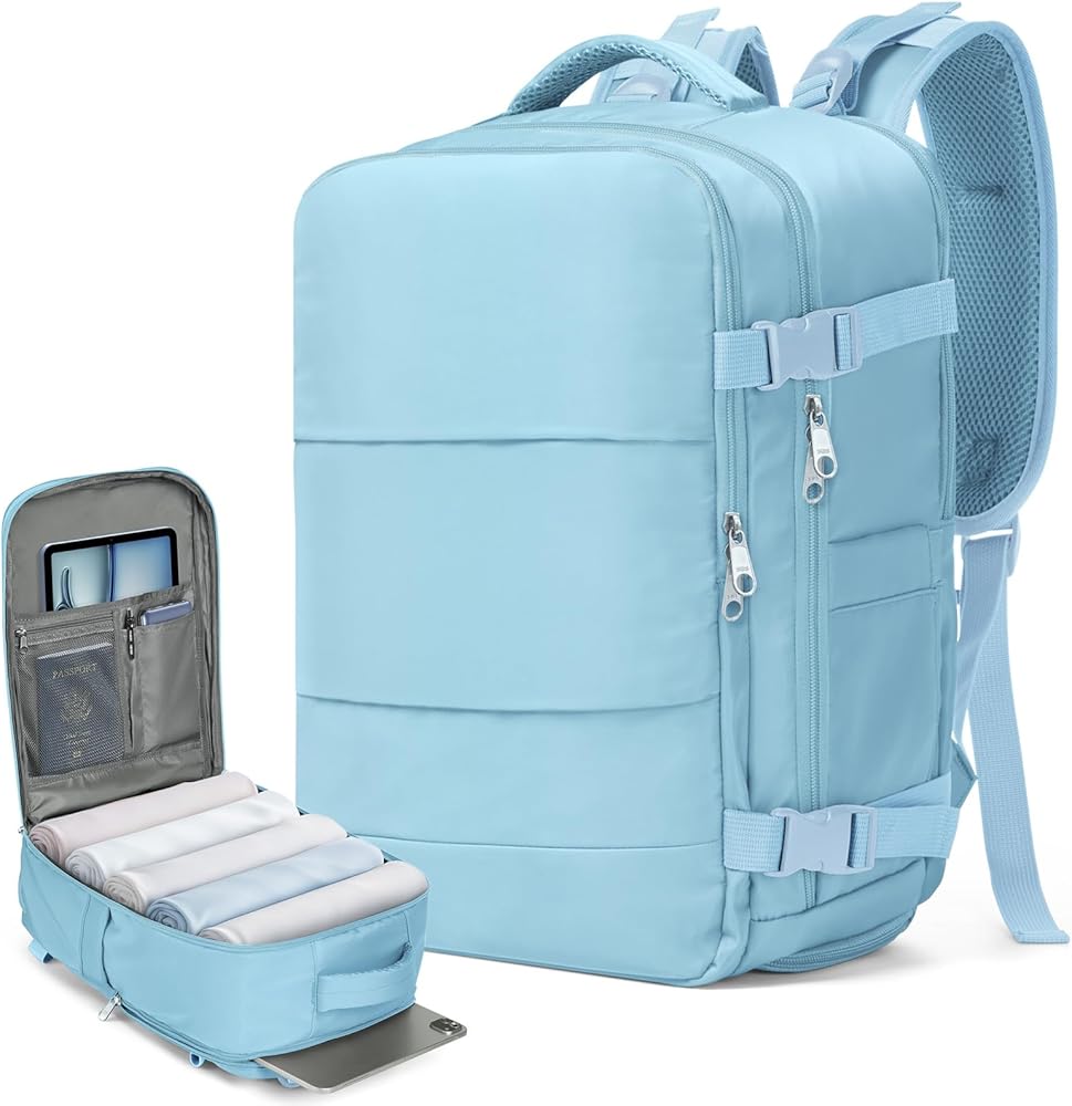 zaino-40x20x25-406irs-1.jpg Samfolk Zaino Ryanair 40x20x25 Zaino da Vaggio bagaglio a mano ryanair 12 Tasche sottovuoto viaggio con Borsa Scarpe Separata per Donne e Uomini ... - immagine 1