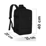 Ryanair Zaino 40x20x25 Bagaglio a Mano Nero Sotto Sedile Wizzair Discover