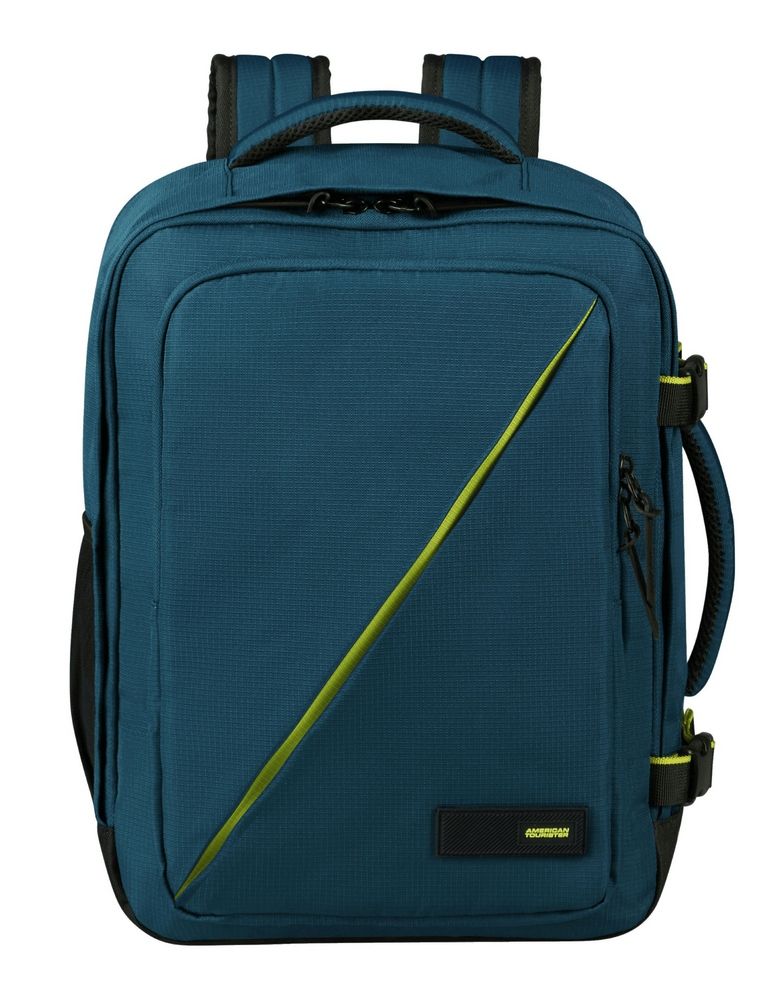 zaino-40x30x20-889gzs-1.jpg Zaino cabina 40x30x20 American Tourister Take2Cabin S/M Harbor Blue - immagine 1