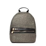 Zaino eco line Borbonese Naturale Nero Medio Buroni Pelletterie
