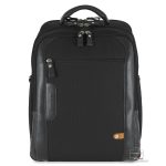Zaino cabin bag pc 15" Traveller tessuto e pelle Nero| Acciaio®
