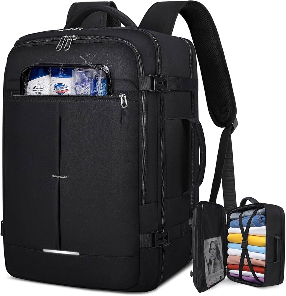 zaino-da-viaggio-aereo-418fmr-1.jpg Lubardy Zaino da Viaggio Uomo Grande 40L Borse da Cabina Zaino per Aereo Bagaglio A Mano Zaino Porta PC 17,3 Pollici Zaini Casual : Amazon.it: Informatica - immagine 1