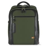 Zaino cabin bag pc 15" Traveller tessuto e pelle Verde| Acciaio®