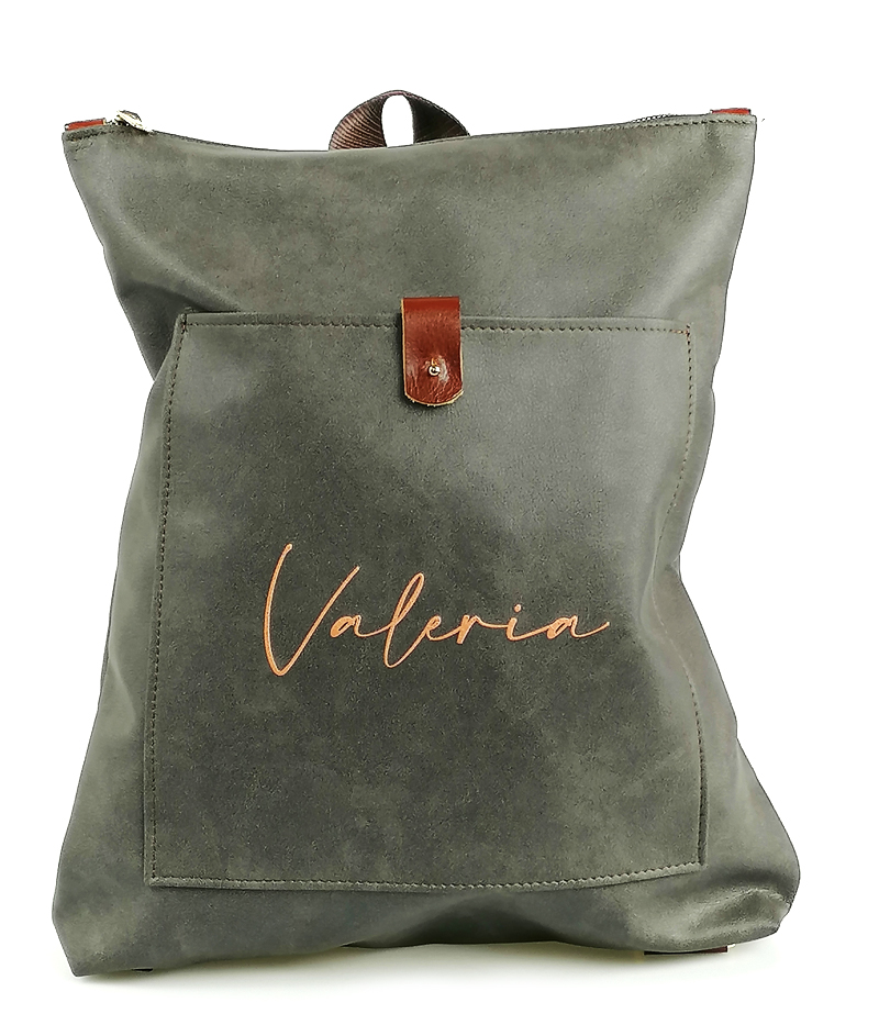 zaino-donna-614dkl-1.jpg Zaino Donna Tempo libero Personalizzato con nome Tici Handmade ® - immagine 1