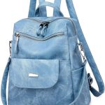 UBAYMAX Zaino Donna Casual alla Moda, Borsa Zainetto Blu in PU Pelle, Daypack Multifunzione per Scuola/Lavoro/Viaggio/Shopping/Uso Quotidiano, Zaino ...