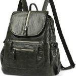 DEEVORCA Zaino Donna Elegante in Pelle PU Impermeabile – Zainetto Casual con Patta, Tasche Multiple, Spallacci Regolabili, Borsa Zaino per Lavoro, Viaggio, Scuola e Uso Quotidiano Verde : Amazon.it: Moda