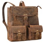"Niva" Elegante Zainetto Donna in Pelle di Piccole Dimensioni 13 pollici cognac marrone chiaro