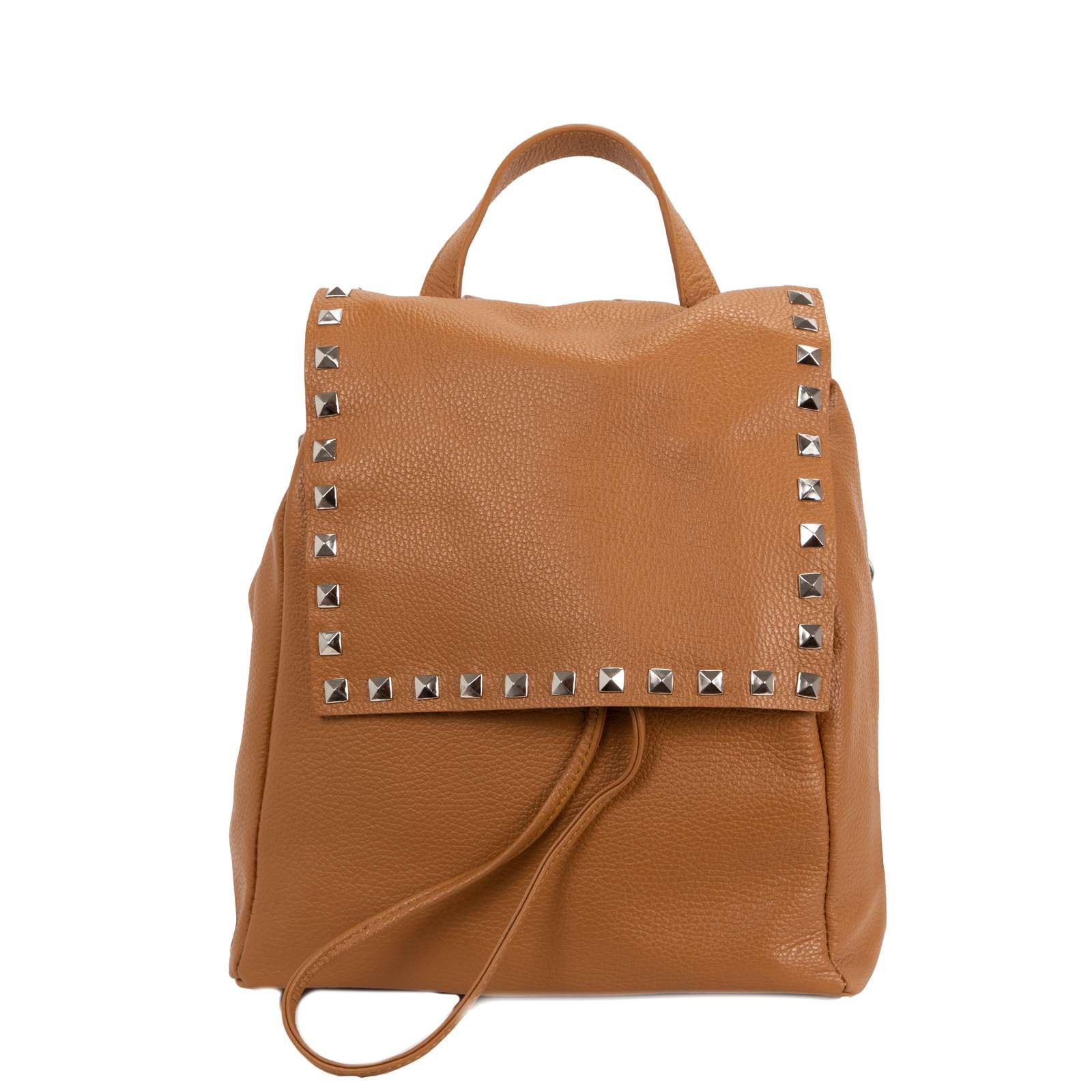 zaino-donna-pelle-226wls-1.jpg Zaino in pelle da donna con borchie Becca - immagine 1