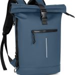 Lekeinchi Zaino Rolltop Uomo Donna, Moda Zaino Porta PC 17 Pollici, Blu L | Impermeabile, Espandibile, Cinghie Ergonomiche Regolabili, con Strisce ...