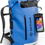 Earth Pak Zaino Impermeabile con Custodia Impermeabile per Cellulare Perfetto per Kayak, Barca, Canottaggio, Pesca, Rafting, Nuoto, Camping, Snowboarding, e Piscine (Blue, 35L) : Amazon.it: Sport e tempo libero