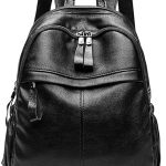 Monitika Zaino Donna Pelle Impermeabile Borse a zainetto Grande Capacità Moda Zaini Casual Viaggio Scuola Zainetti Nero : Amazon.it: Moda