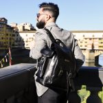 Zaino in Pelle Nera VIAVERDI Made in Italy