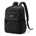 GOLF QUALITY Zaino per computer portatile, da donna, per viaggi, lavoro, pendolarismo, casual, borsa per computer portatile da 14 pollici, nero, 14 ...