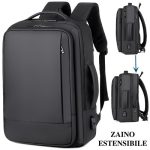Zaino da Viaggio Estensibile per Uomo Porta PC Borsa Valigia Scuola Lavoro Z28N | eBay