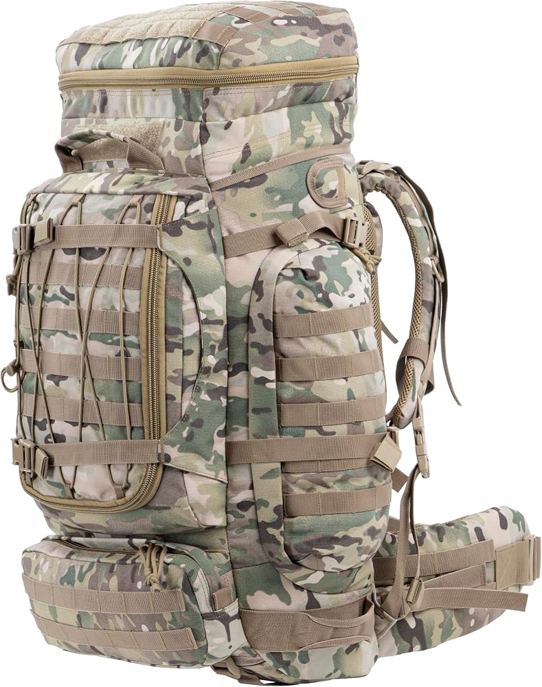 zaino-militare-632vru-1.jpg BACKFERRY Grande zaino militare, zaino tattico, da trekking, da campeggio, grande borsa per Buschcraft Adventure, 80 l, At Camo, L : Amazon.it: Sport ... - immagine 1