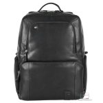 Zaino porta pc grande pelle Liverpool 17" Nero | Acciaio Design