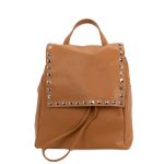 Zaino in pelle da donna con borchie Becca