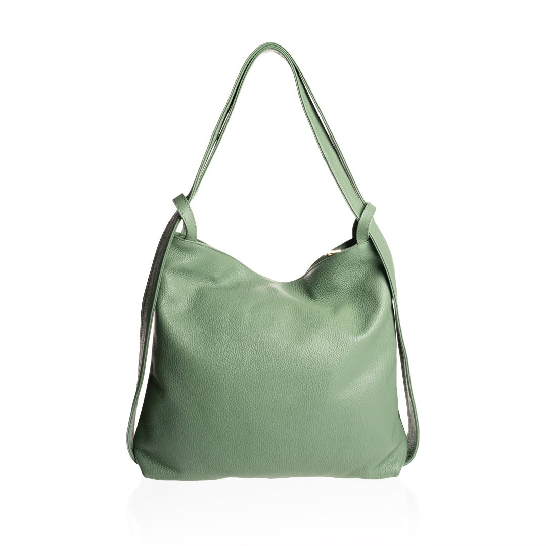 zaino-pelle-donna-383onw-1.jpg Nora, sacca zaino donna in vera pelle – MARTINAKLEINE - immagine 1