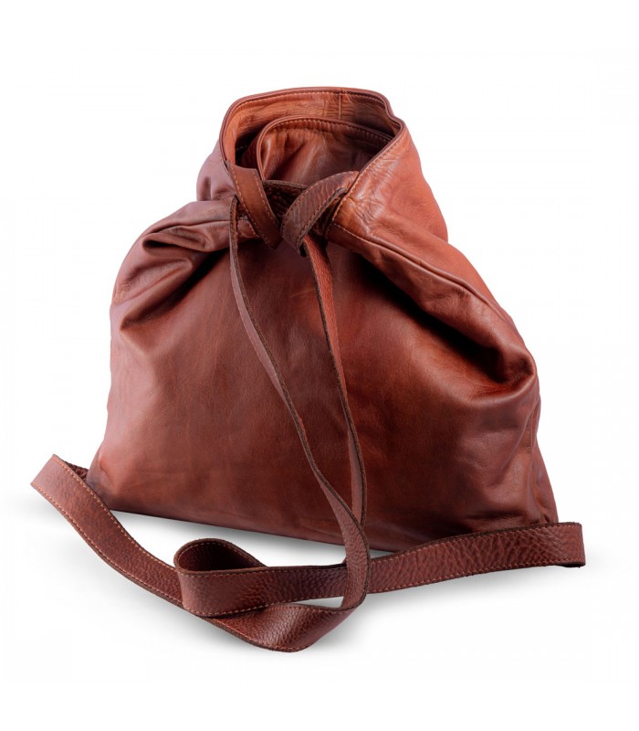 zaino-pelle-donna-521dzr-1.jpg BORSA / ZAINO RAFAELA IN PELLE MORBIDA 40x8 H38 cm - immagine 1