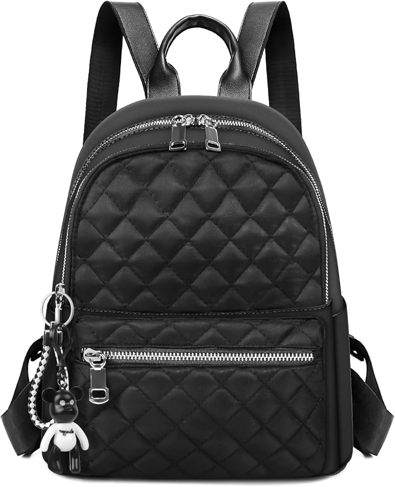 zaino-per-donna-329hbi-1.jpg Aucuu Zaino Donna Elegante, Borsa Zaino Casual in Nylon, Zainetto Piccolo Antifurto, Borsa a Zainetto Casual per Shopping, Scuola, Viaggio, Lavoro : ... - immagine 1