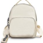 WisePoint Zaino Donna, PU Cuoio Zaino Borsa Zaino Piccolo per Donne e Ragazze, Elegante Zainetto Donna per Shopping, Viaggi, Camminare (Beige) : ...