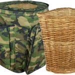 Zaino Portafunghi per Raccolta Funghi Professionale, ACQUAVERDE, Verde Mimetico, Imbottito Anti urto con 3 Tasche, Cesta in Vimini cm. 41x35x43 | Leroy Merlin