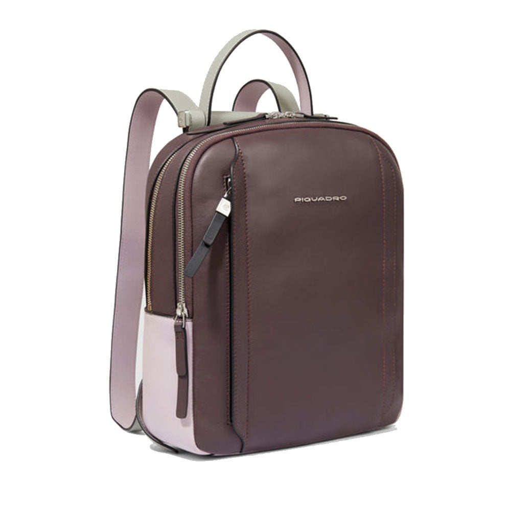zaino-piquadro-donna-125fjy-1.jpg Zaino Donna Porta iPad®Pro 12,9 PIQUADRO linea Circle in Pelle Viola Viola Scuro CA5566W92 - immagine 1