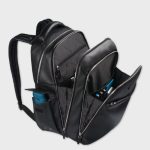 Piquadro Modus zaino 3 scomparti porta pc 15" in pelle nero