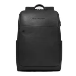 Piquadro Zaino in pelle per pc 14 pollici CA6501B3/N Abbigliamento Mediterraneo