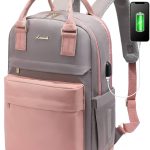LOVEVOOK Zaino Porta PC Donna, 15,6 Pollici Impermeabile Computer Backpack Antifurto con Porta USB e Scomparto per Laptop per Scuola Università Viaggi ...