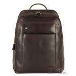 Zaino pc in pelle Manchester 15" Marrone/Moka | Acciaio Design