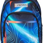 Seven Zaino Scuola Media Ragazzo, Scuola Elementare, Dual, Scomparto PC, Tasca Borraccia, blu : Amazon.it: Moda