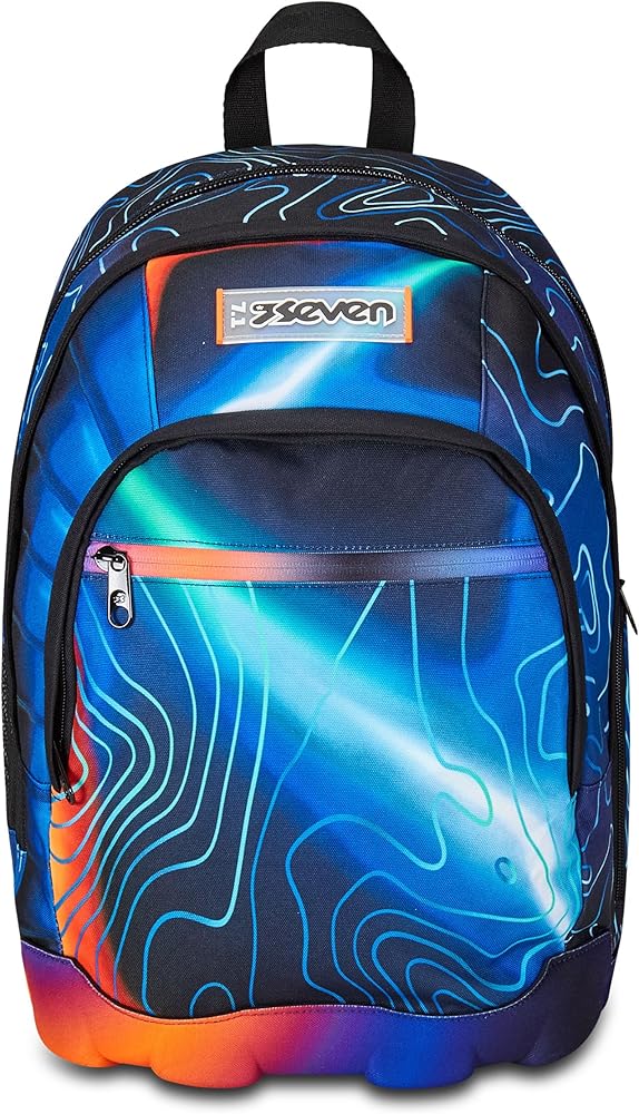 zaino-seven-369vdt-1.jpg Seven Zaino Scuola Media Ragazzo, Scuola Elementare, Dual, Scomparto PC, Tasca Borraccia, blu : Amazon.it: Moda - immagine 1